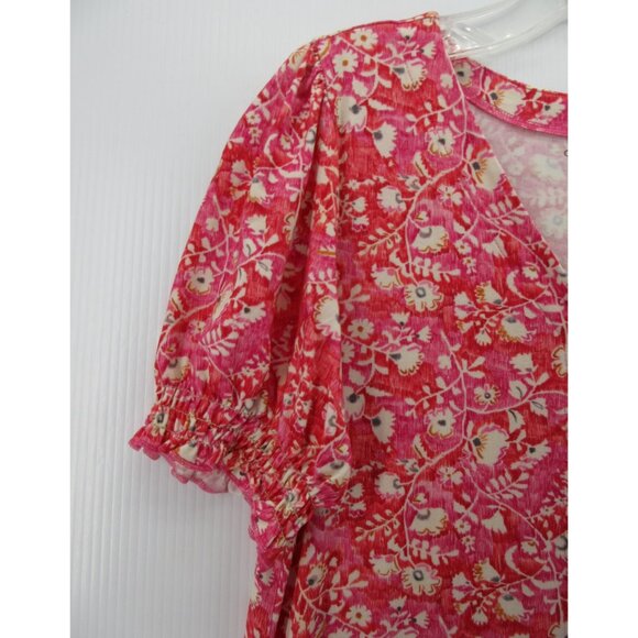 Garnet Hill Dress Small A-Line Button Up Floral Cottage Lyocell NEW - Picture 3 of 12